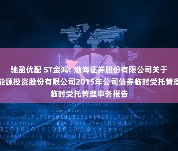 驰盈优配 ST金鸿: 渤海证券股份有限公司关于中油金鸿能源投资股份有限公司2015年公司债券临时受托管理事务报告